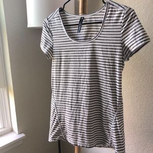 Striped workout top